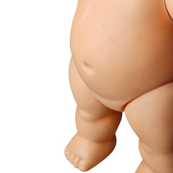 VTG Kewpie Rubber Doll 9" Jointed Squeak Toy Kitschy Baby Doll Molded Hair - Picture 9 of 15